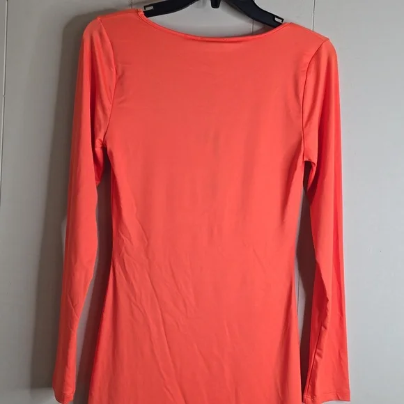 Gianni Bini Mini Icon Knit Scoop Neck Long Sleeve Dress Medium - Picture 9 of 9